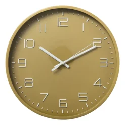 Wandklok Nadya - mosterd - ø30x4 cm