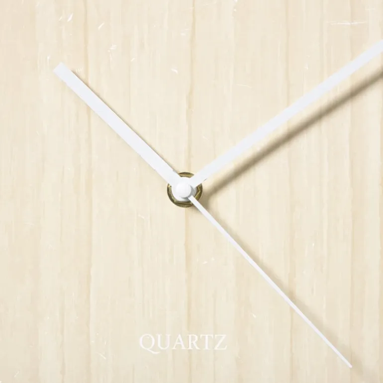 Wandklok houtlook - bruin - ø30 cm