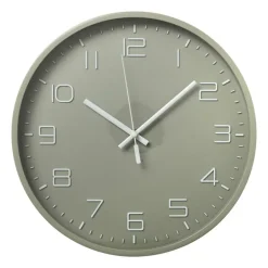 Wandklok Nadya - grijsgroen - ø30x4 cm