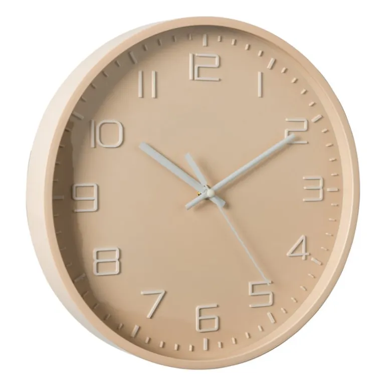 Wandklok Nadya - mintroze - ø30x4 cm