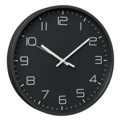 Wandklok Nadya - zwart - ø30x4 cm