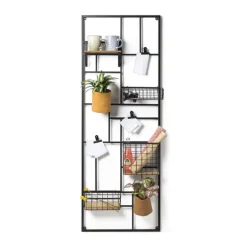 Wandrek XXL met clips - 150x55 cm - zwart