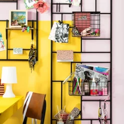 Wandrek XXL met clips - 150x55 cm - zwart