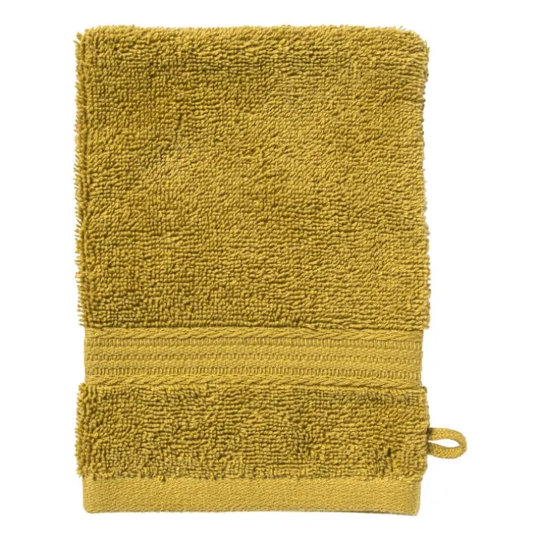 Washandje - olijfgroen - 16x21 cm