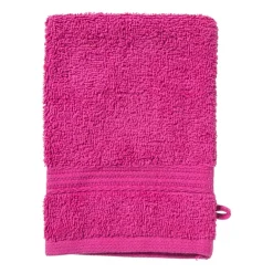 Washandje - roze - 16x21 cm