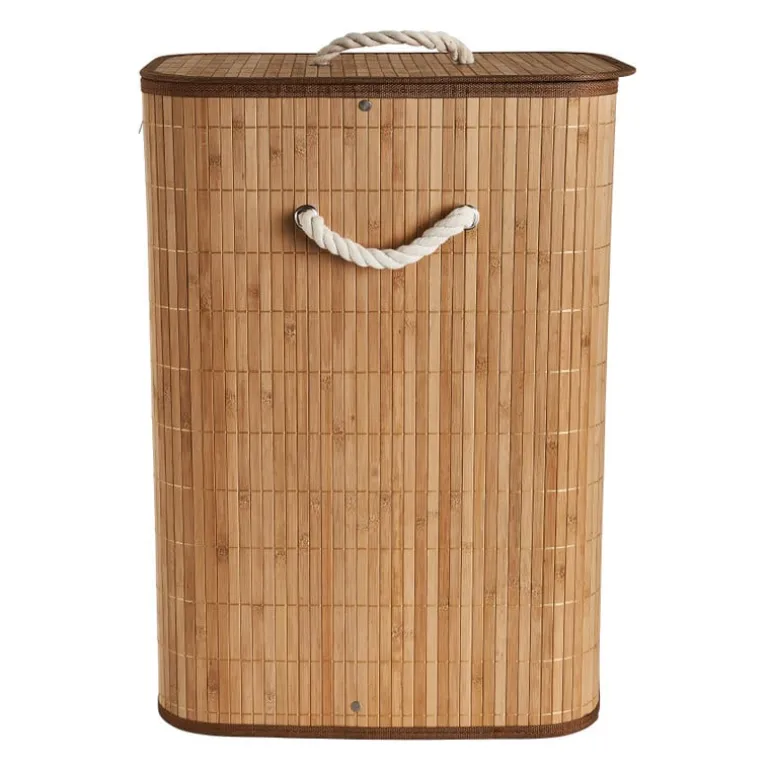 Wasmand bamboe - naturel - 72 liter