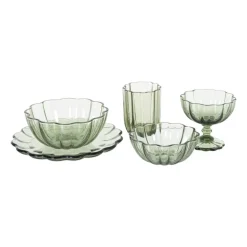 Waterglas clover - groen - 290 ml