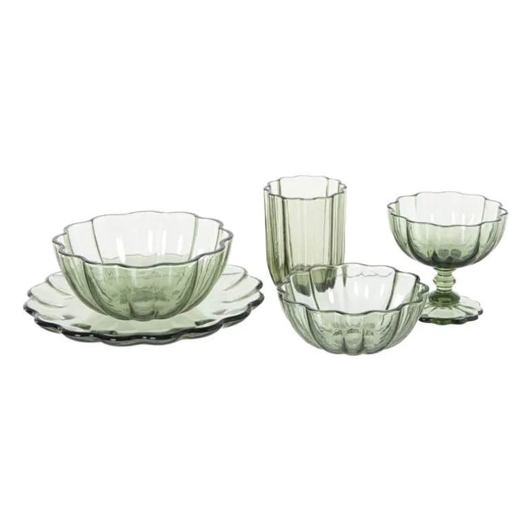 Waterglas clover - groen - 290 ml