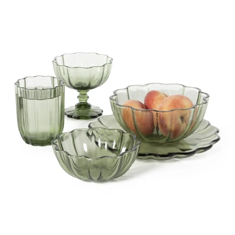 Waterglas clover - groen - 290 ml