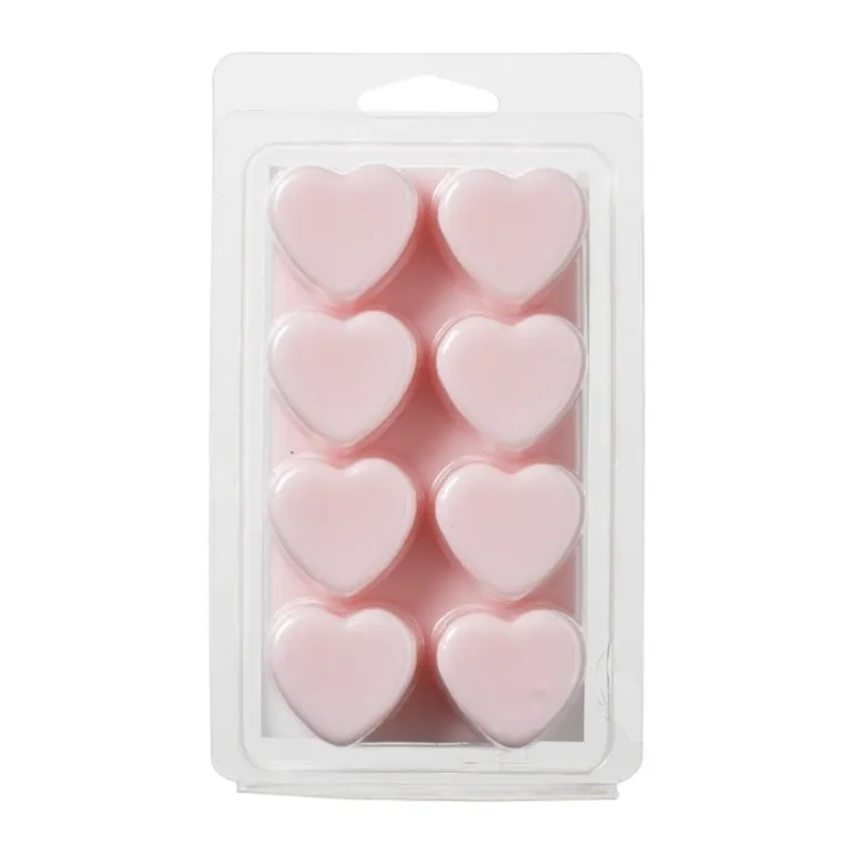 Wax hartjes set van 8 - diverse varianten