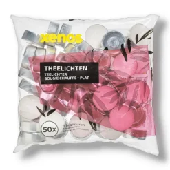 Waxinelichten - 6 branduren - set van 50