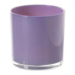 Waxinelichthouder - paars - ø10x10 cm