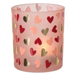 Waxinelichthouder hartjes klein - diverse varianten - ø7x8cm