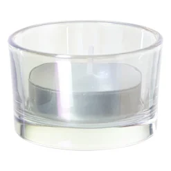 Waxinelichthouder iriserend - groen - ø5x3.2 cm