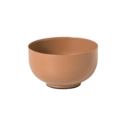 Waxinelichthouder laag - bruin - ø8x4.5 cm