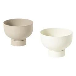 Waxinelichthouder met standaard - wit - ø8x6 cm