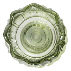 Waxinelichthouder tulp Ilona - groen - ø7.8x14 cm