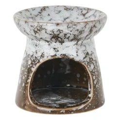 Waxmelt brander - zwart keramiek - 7x7x7 cm