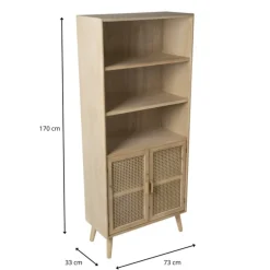 Webbing Java boekenkast - 170x73x33 cm