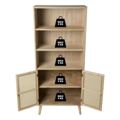 Webbing Java boekenkast - 170x73x33 cm