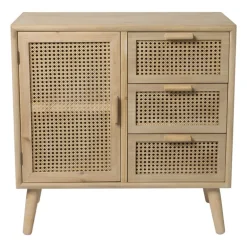 Webbing Java kast met 1 deur en 3 laden - 75x74.5x35 cm