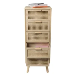 Webbing Java kast met 5 laden - 107x40x31 cm