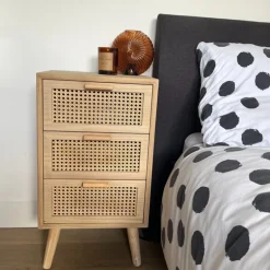 Webbing Java kast met 3 laden - 73x40x31 cm