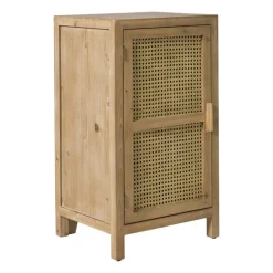 Webbing nachtkastje Bandung - naturel - 80.5x45x40.5 cm