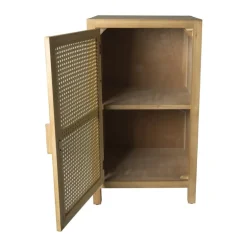 Webbing nachtkastje Bandung - naturel - 80.5x45x40.5 cm