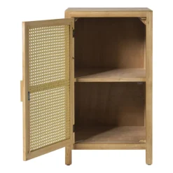 Webbing nachtkastje Bandung - naturel - 80.5x45x40.5 cm