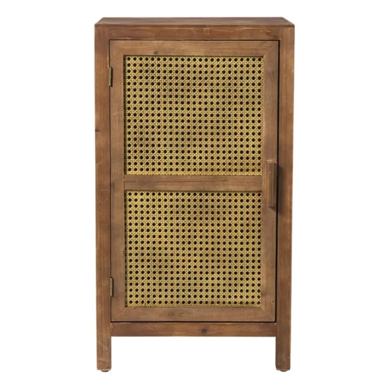 Webbing nachtkastje Bandung - bruin - 80.5x45x40.5 cm