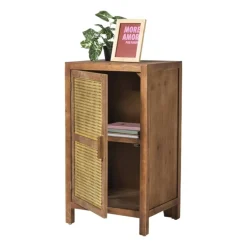 Webbing nachtkastje Bandung - bruin - 80.5x45x40.5 cm