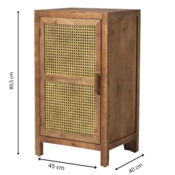 Webbing nachtkastje Bandung - bruin - 80.5x45x40.5 cm