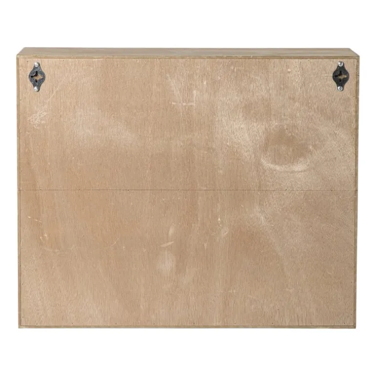 Webbing wandkast Bandung - naturel - 48.5x60x22 cm