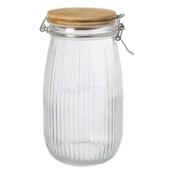 Weckpot met bamboe deksel - 1.5 liter