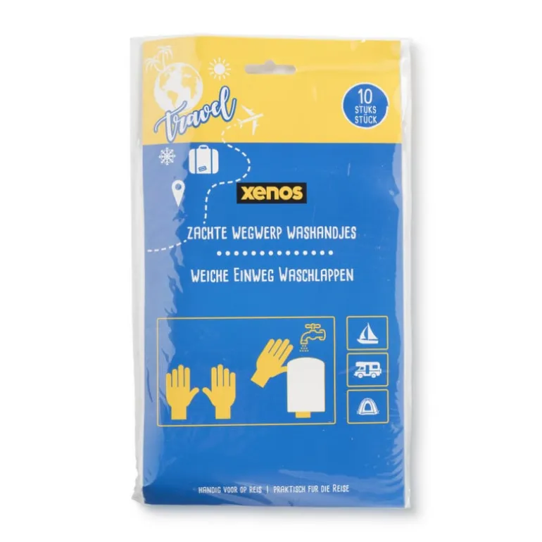 Wegwerp washandjes - set van 10