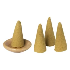 Wierook set - sandelwood - kegels met schaaltje