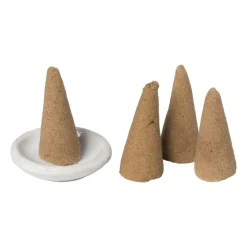 Wierook set - vanille - kegels met schaaltje