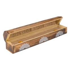 Wierookdoos/brander mandala - hout