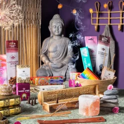 Wierookdoos/brander mandala - hout