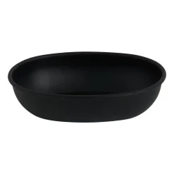 Zeepbakje metaal - zwart - 14 cm