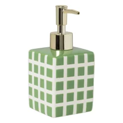 Zeeppompje blokjes - groen/wit - 15.8x7x7 cm