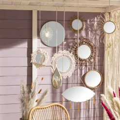 Zonnespiegel bamboe - ø29 cm