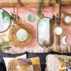 Zonnespiegel bamboe - ø29 cm